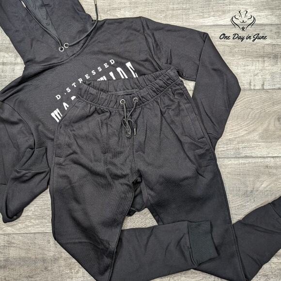 Amzbrly Distressed Worldwide Jogger Set Size M - Picture 2 of 8